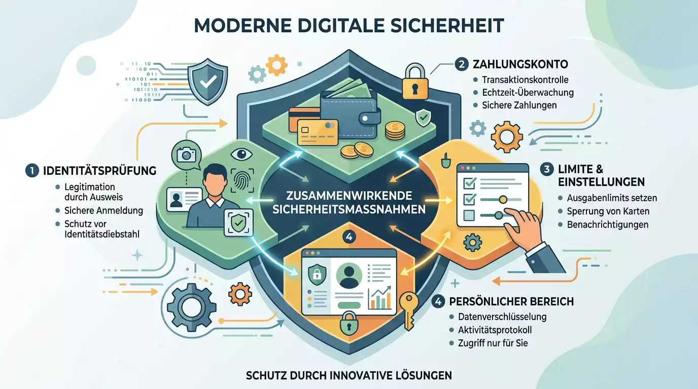 Übersicht zu Zahlung, Verifizierung und Limits bei erlaubten Online-Angeboten